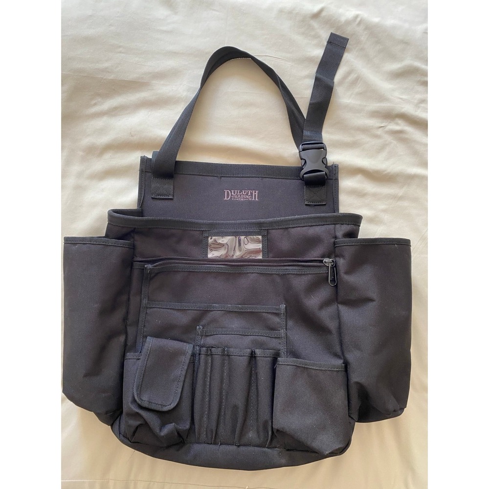 Duluth Trading Cab Commander Black Truck Organizer Pouch Canvas s8a